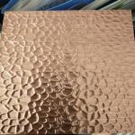 Gold Rose Color Plating Embossed Stainless Steel Sheet Metal 4x8