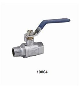 China Brass forging Ball Valve 10004 with Chrome plating 600PSI (male-female） factory