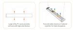 Linear 300W LED Warehouse Lighting , 2ft LED Industrial High Bay Light