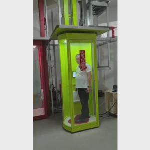 China 0.25 M/S Color Capsule Lift For 2 Person With Marble Or Granite Flooring factory