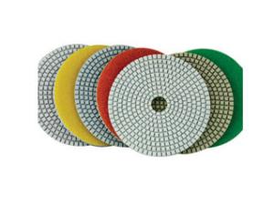 China White Pane Wet Diamond Polishing Pads Chemical Stability For Marble / Quartz factory
