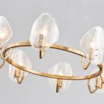 850*600mm Living Room E14*8 Light Source Crystal Kitchen Island Lighting