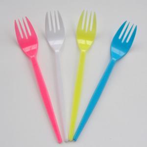 China fruit fork disposable plastic fork Cake fork length 17cm factory