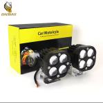 Square Style 4D White Bright Light Waterpoof Motorclcle LED Headlight