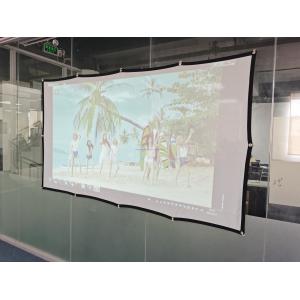 Simple Elastic Foldable Projector Screen 84 Inch - 150 Inch Tensioned Pull Down