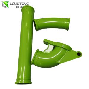 China Old Type First Concrete Pump Elbow Double Wall Outlet For Schwing factory