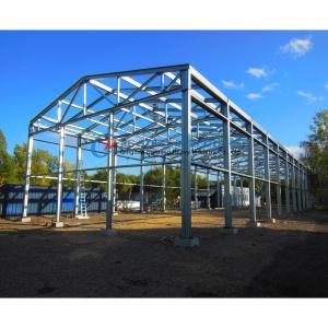 China Galvanized / Painted Steel Structure Storage Warehouse Earthquake Resistant factory