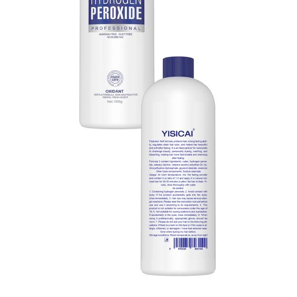 1000ml Ammonia-Free Hydrogen Peroxide Hair Bleaching Dyeing Solution 3%6%9%12% Concentrations Milk Texture Permanent Feature