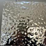 Designer’s Choice Silver Mirror Water Ripple Stainless Steel Sheet for Interior
