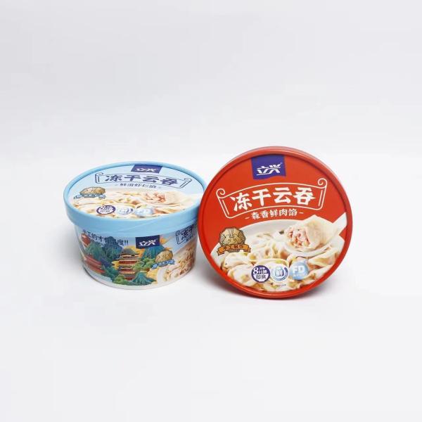 Disposable Paper Bowl lyophilized wonton with lid paper bucket instant noodles