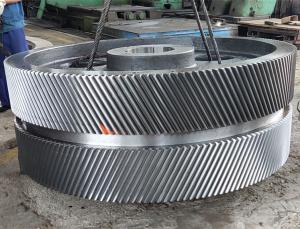 China 42CrMo 45 Steel Spur Gear Wheel Pinion Gears For Ball Mill And Kiln Gear With High Quality And Long Life factory