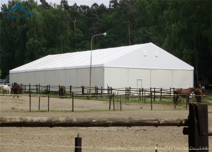 White Roof Durable Marquee Tent , Wind Load 100km/h Tents For 300 People