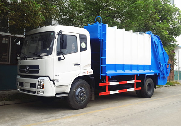 China Advanced high efficient Dongfeng Furuika swing arm garbage truck factory