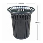 Sustainable Outdoor Trash Cans Surface Mounted With Sandblasting Zinc Spraying