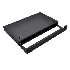 1U Rack Mountable FHD Fiber Optic Patch Panel Holds Up To 4x MTP-24 Cassettes
