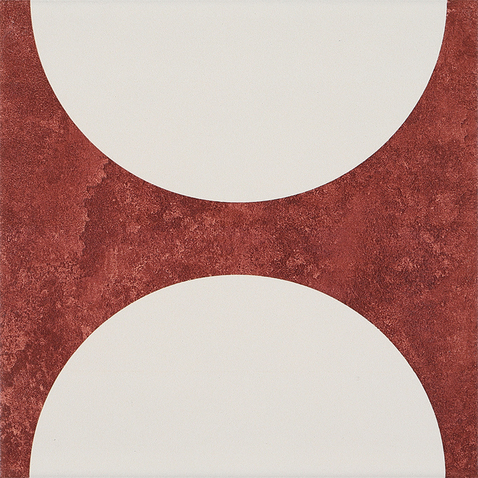 Red And Beige 20x20cm Inside Wall Ceramic Rustic Tile And Firebrick Tiles For Bathroom And Living Room