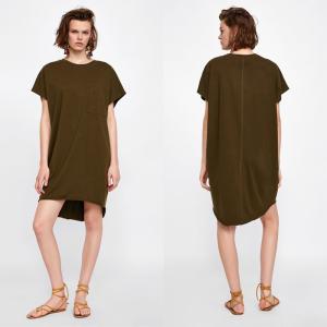 China Fashion Women Summer Cotton T-shirt Dress factory