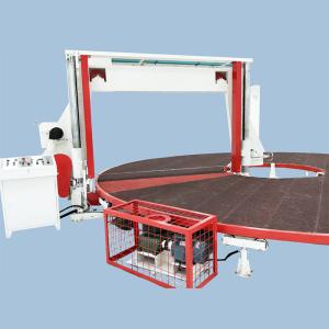 China Horizontal Circular / Rotary Sponge Cutting Machine , Foam Block Cutting Machine on sale