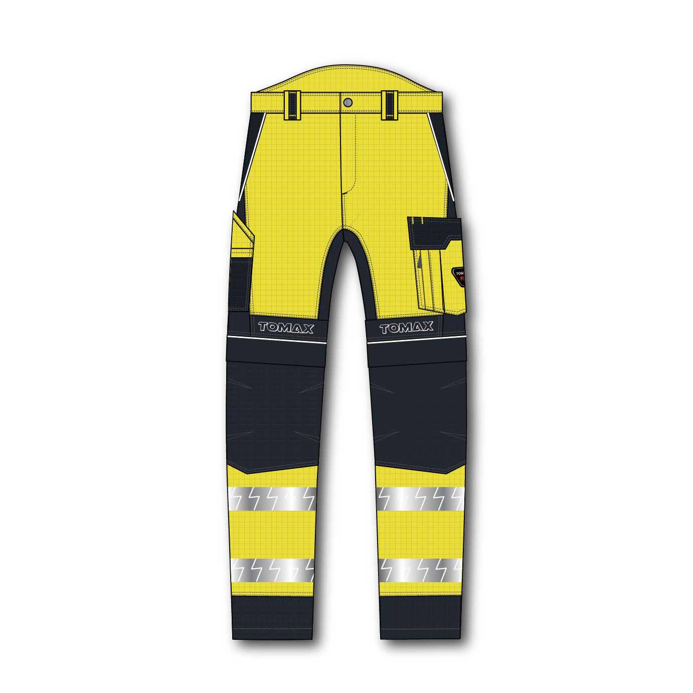 Inherent FR Hi Vis Stretch Trousers Fireproof Work Trousers
