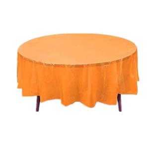 China China Supplier Table Cover Custom Printing PEVA Plastic Round Table Cloth For Wedding factory