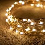 20M 200 LEDs Waterproof LED String Lights Wedding Party 3 AA 3D Battery Powered