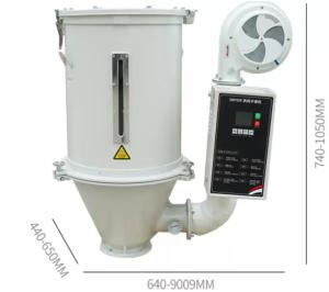 China hopper dryer for PP PE granules, capacity 25kg~500kg/h factory