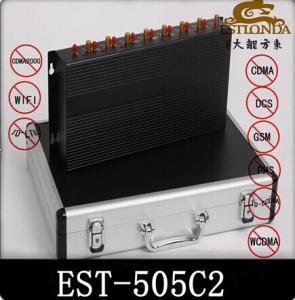 China Power Adjustable Cell Phone Signal Jammer / cell phone Signal Booster factory
