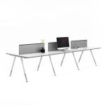 Commercial Office Furniture customization Four-Person Metal Legs Table