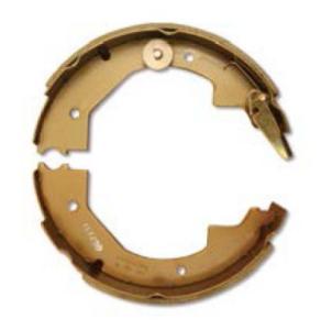 China 10''*2 1/4&quot; Adjusting Electric Trailer Brake Shoes 3500 Lb Trailer Axle Brake Shoes factory