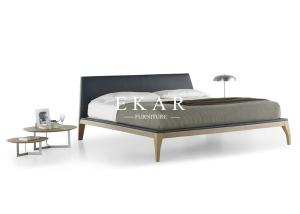 China Bed Room Furniture Wooden Latest Double Bed Designs ZZ-BD016 factory