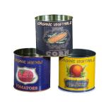 Airtight Empty Food Tin Cans Round / Rectangular For Edible Gummies Mints