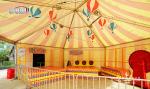 Colorful Outdoor Event Tents , Round Marquee Tent with Colorful Roof Cover