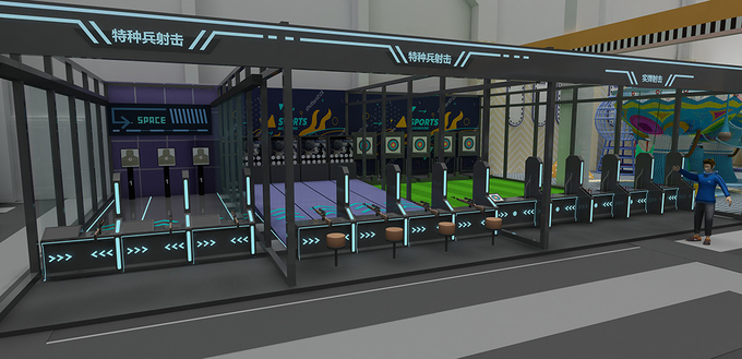 Children's Modular Indoor Play Structure Trampoline Park Multfunction For Shopping Mall