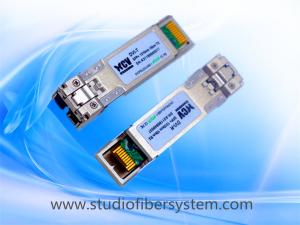 China dual 850nm 10G SFP+ Optical Transceiver module ,VCSEL,OM3 MMF 300m factory
