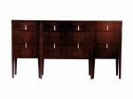 Vintage Wooden Top Drawers half round console table Sideboard Cabinet for Living