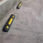 Durable Rubber Curb Garage Vehicle Floor Stopper For Parking