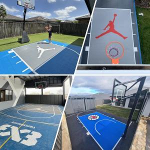 China Outdoor Exercise Tiles 0.53 Friction and 95% Ball Bounce Rate for High Durability factory