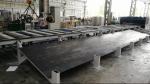 Professional 6X1600 light pole plate slitting machine / cutting machine