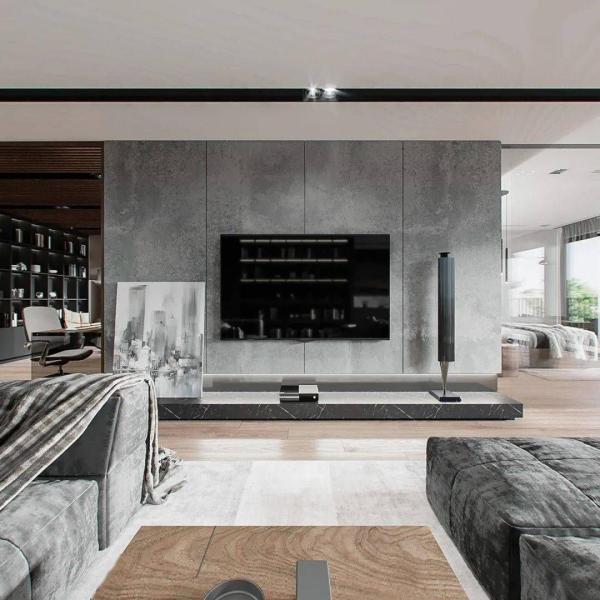 1220*2440*4-20mm Fireproof Reinforce Fiber Cement Partition Wall Panel for