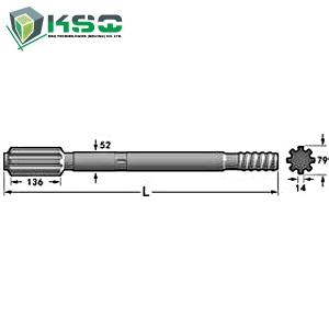China T51 / T60 840mm Drill Drilling Tools Wear Resistance 4148301200 factory