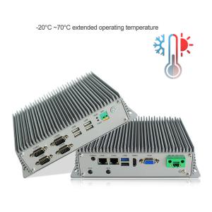 China Fanless Industrial Embedded Box PC Customized J1900 Quad Core on sale