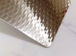 304 316 2B/BA Finish Embossing 2WL Textured Metal Plate Woven Texture Pattern