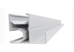 Silver Aluminum Slotted Rail For Solar Energy System Roof Ground Project