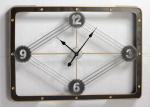 Roman Numerals Metal Wall Art Clock