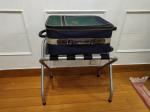 Chrome Folding Metal Tubular Luggage Case Hotel Display Stand