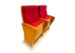 Solid Wood Arm Auditorium Theater Seating With Aluminum Alloy Stand