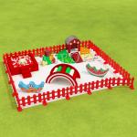 Soft Play White Grey Outdoor Playground Kids Soft Play Equipment Party Rental