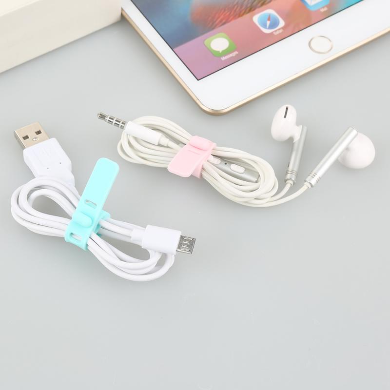 1.5mm-2.0mm Oval Silicone Self Gripping Cable Ties 6.5cm 7.4cm