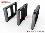 Stainless Steel Bi - Directional Speed Gate Turnstile With Fingerprint Ticketing