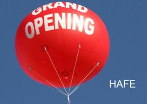 China 3m / 10ft Helium Flying Advertising Balloons With Light For Outdoor Event Promotions factory